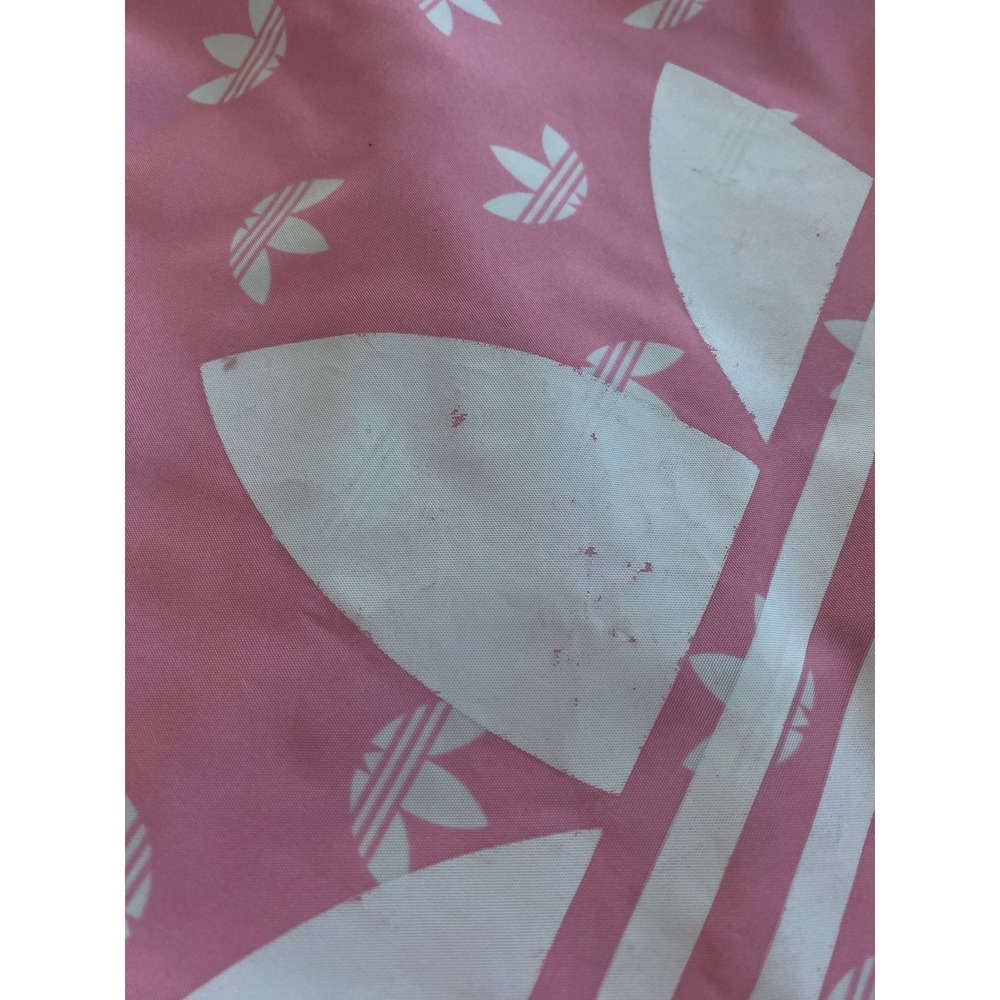 Adidas Originals Pink Trefoil Monogram Drawstring Cinch Backpack Bag B172 043516 - Picture 9 of 11
